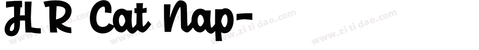JLR Cat Nap字体转换